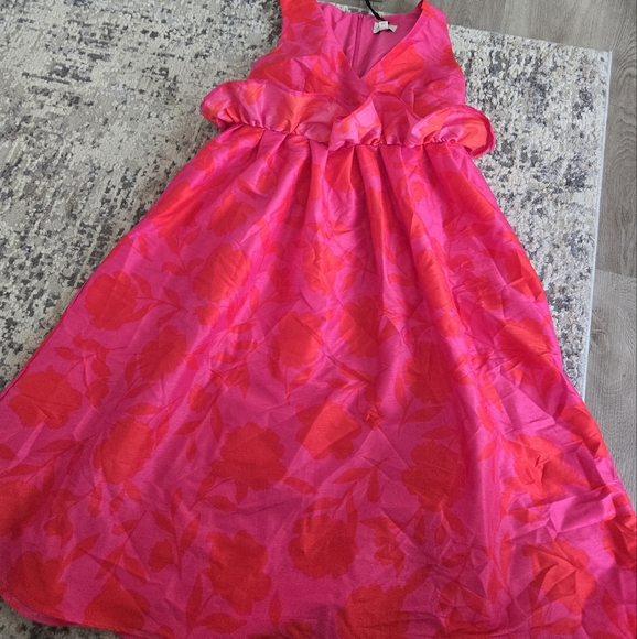 Kate Spade NY x Target Classic Rose Peplum Midi Dress  NWT Size 14 & 17 Plus Sz - Picture 4 of 9